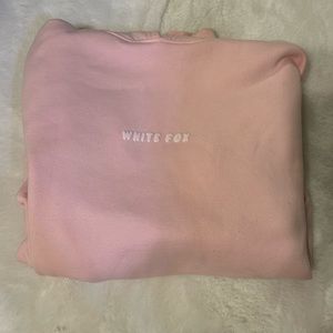 White fox hoodie